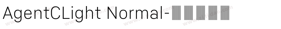 AgentCLight Normal字体转换